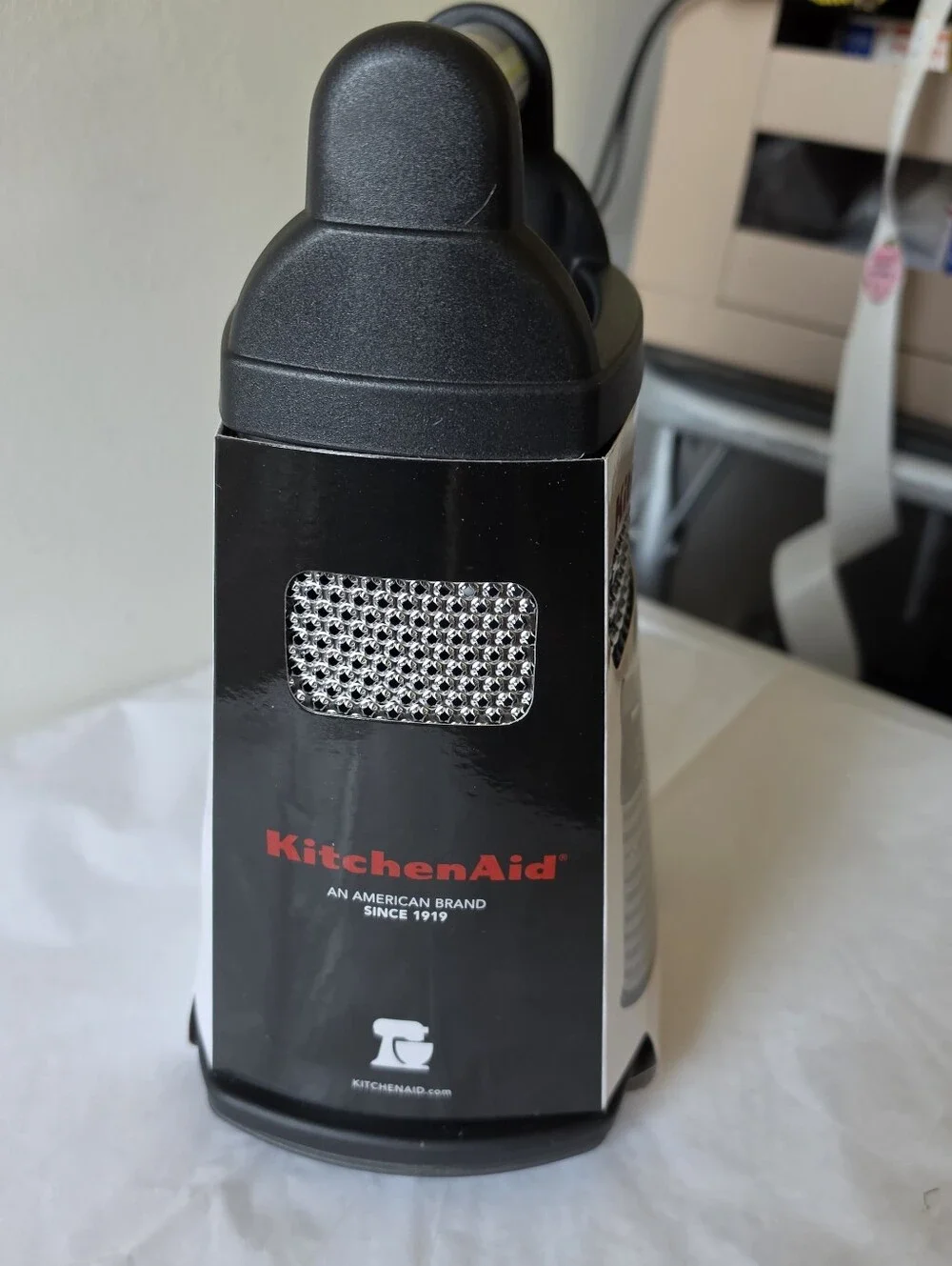 KitchenAid Black Large Box Grater with Covered Storage Container NWT